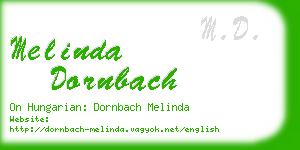 melinda dornbach business card